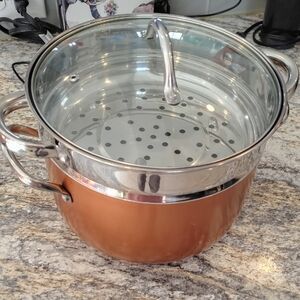Copper Stainless Steel Steamer Pot